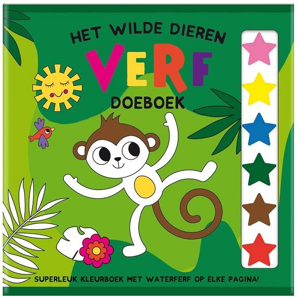 Creatief Doeboek verf - Wilde Dieren Set a 4? Lynet