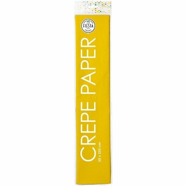 Crepepapier 50x250cm geel pak a 12 rol