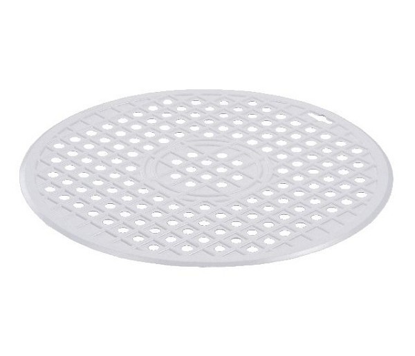 Curver Gootsteenmat rond wit diameter 33cm rubber