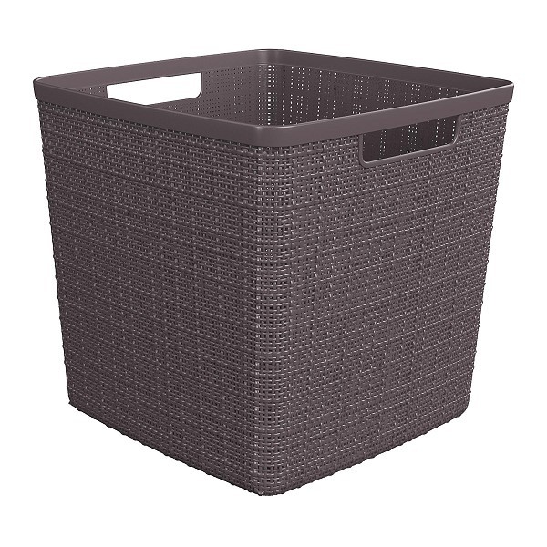 Curver Jute Mandje Cube 17 liter Peppercorn 28x28x27cm