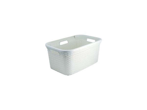 Curver Style wasmand rotanstyle 45 liter ivoor 27x38x59cm