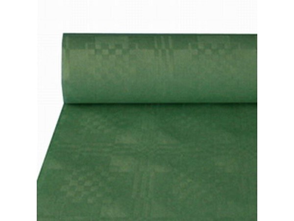 Damast tafelkleed papier ROL118cmx8m donker-groen