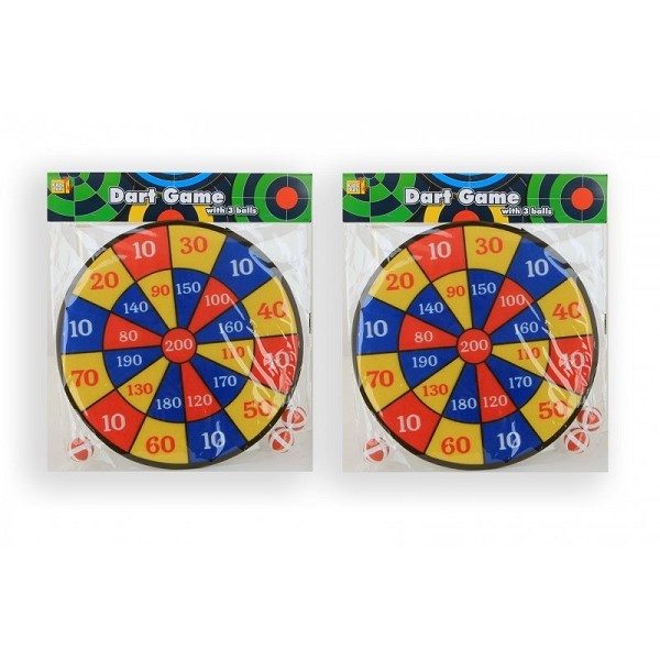 Dartbord soft safety 36cm met 3 klittenband ballen