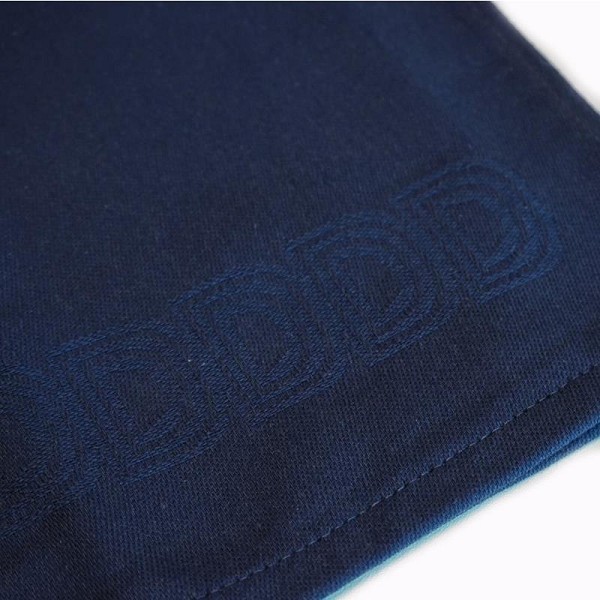 DDDDD Theedoek Logo 60x65cm blauw per 6 stuks