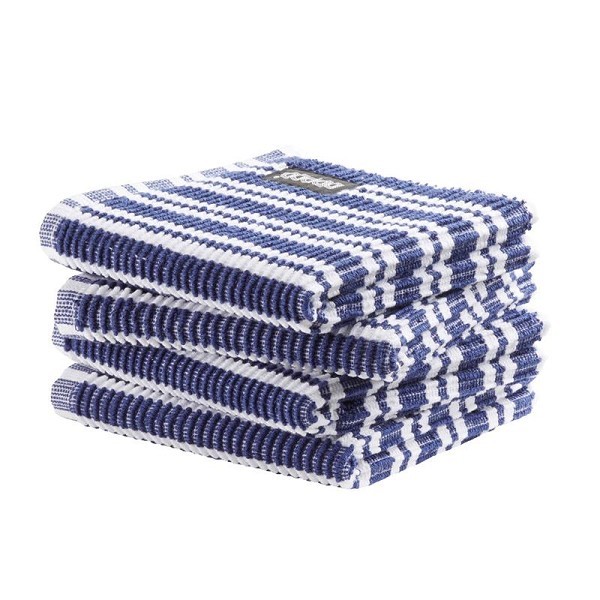 DDDDD Vaatdoek Classic Clean pak a 4 stuks 30x30cm blauw