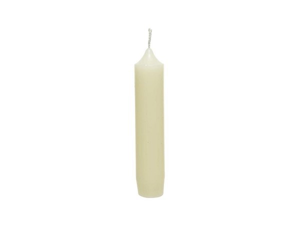 Decoris Kaars wax Ø2.2-H11cm pak a 6 stuks crème