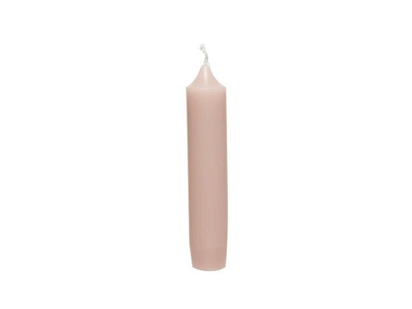 Decoris Kaars wax Ø2.2-H11cm pak a 6 stuks licht roze