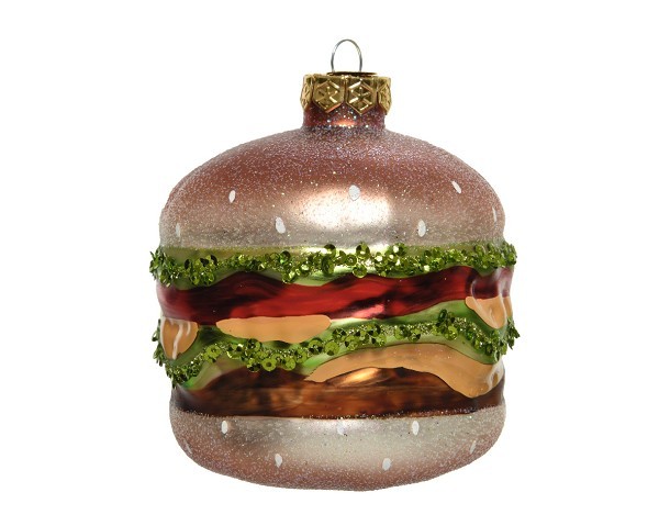 Decoris Kerst Ornament Hamburger 9x10,3cm