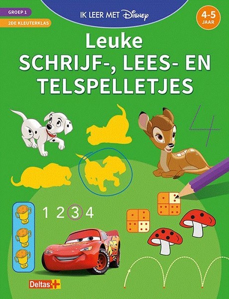 Deltas Disney Ik leer met - Leuke schrijf-, lees- en telspelletjes (4-5 j.)