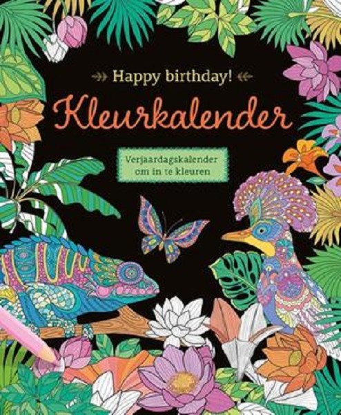 Deltas Happy birthday! Kleurkalender (Tropical)