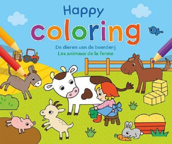 Deltas Happy Coloring - De dieren van de boerderij