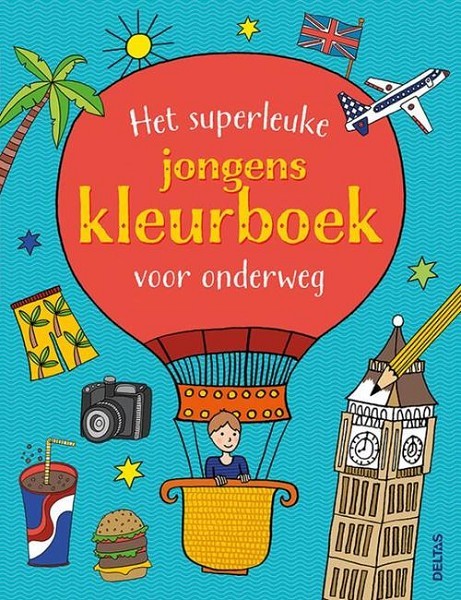 Deltas Het superleuke jongens kleurboek voor onderweg