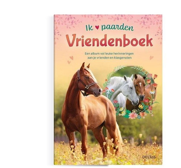 Deltas Ik hou van paarden vriendenboek