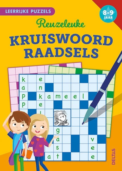 Deltas Leerrijke puzzels - Reuzeleuke kruiswoordraadsels (8-9 j.)