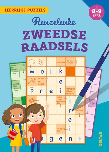 Deltas Leerrijke puzzels - Reuzeleuke Zweedse raadsels (8-9 j.)