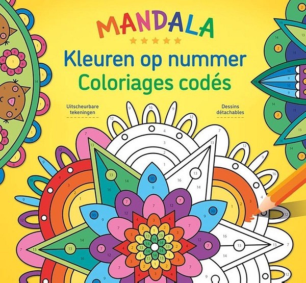 Deltas Mandala kleuren op nummer