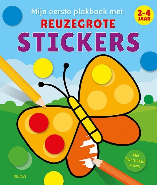 Deltas Mijn eerste plakboek met reuzegrote stickers (2-4jr.)