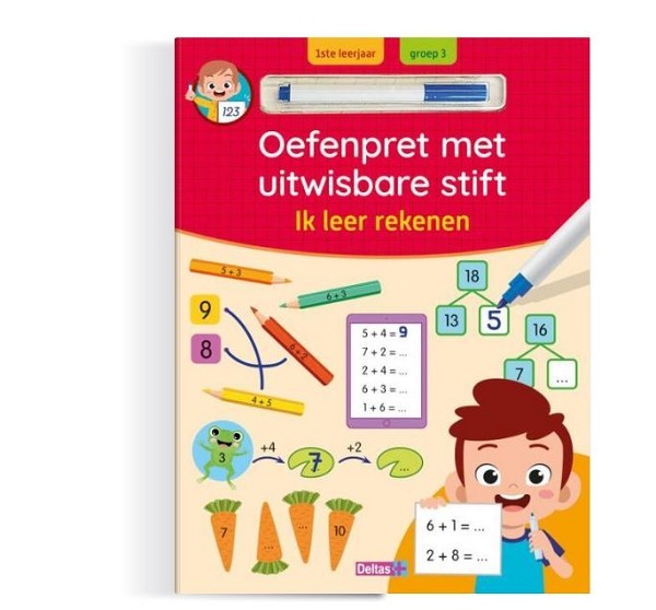 Deltas Oefenpret met uitwisbare stift - Ik leer rekenen