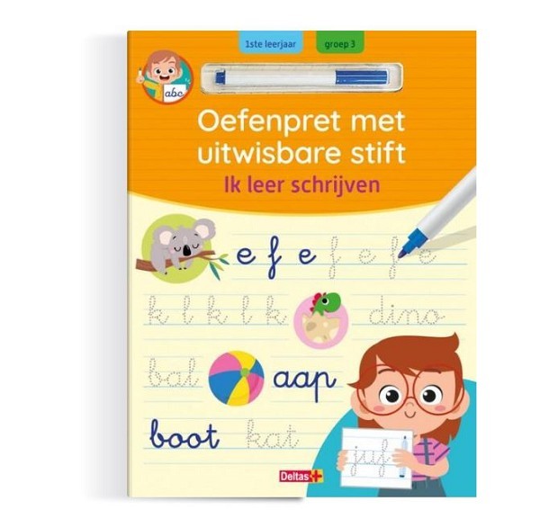 Deltas Oefenpret met uitwisbare stift - Ik leer schrijven