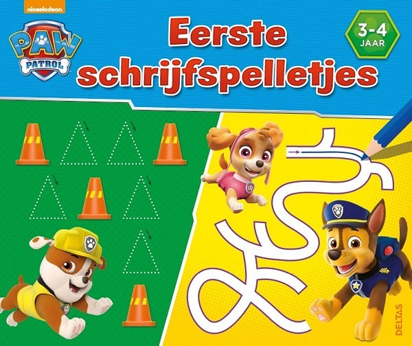 Deltas Paw Patrol eerste schrijfspelletjes (3-4 jaar)