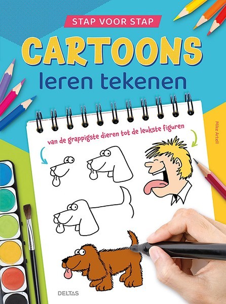 Deltas Stap voor stap cartoons leren tekenen