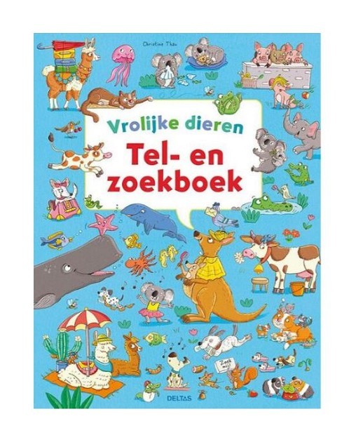 Deltas Tel- en zoekboek - Vrolijke dieren