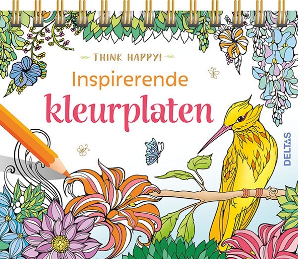 Deltas Think happy! Inspirerende kleurplaten voor volwassenen