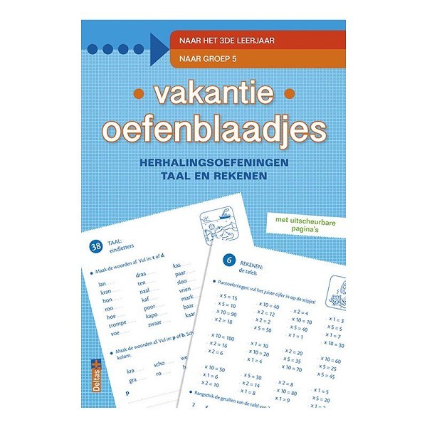 Deltas Vakantie oefenblaadjes - Naar het 3de leerjaar