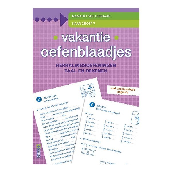 Deltas Vakantie oefenblaadjes - Naar het 5de leerjaar