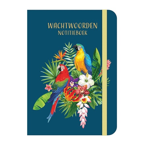 Deltas Wachtwoorden notitieboek - Tropical birds