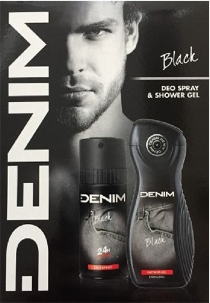 Denim Black Giftset Douche 250ml & Deospray 150ml