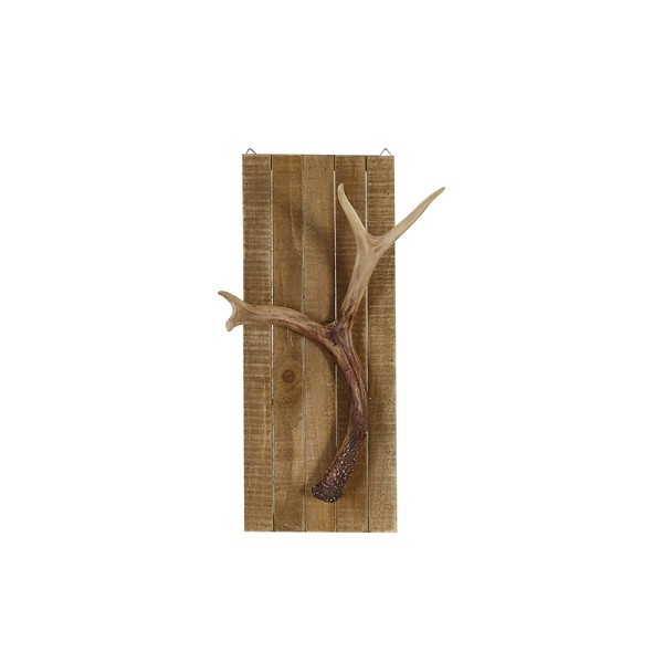 Dijk Natural Collections  Wanddecoratie gewei polyresin op hout , doos a 2 stuks