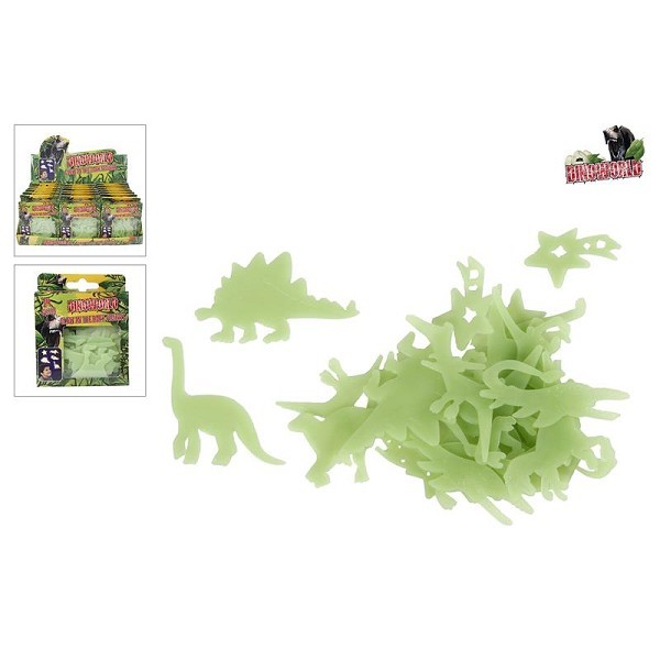 DinoWorld glow in the dark dino's 24 stuks in doosje