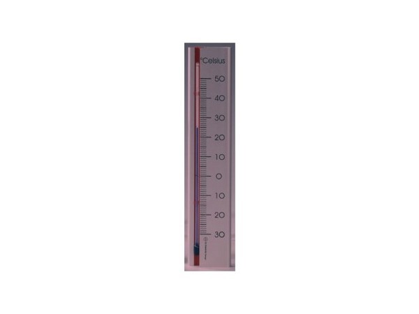 Dr.F binnen/buiten thermometer aluminium 2 ass