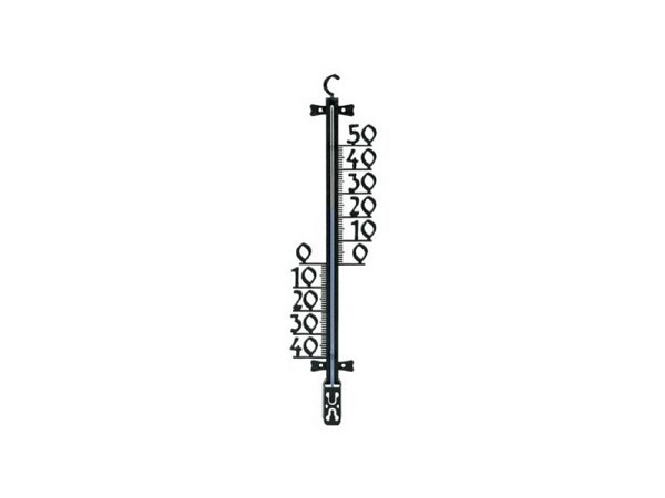 Dr.Friedrichs muurthermometer zwart 16cm