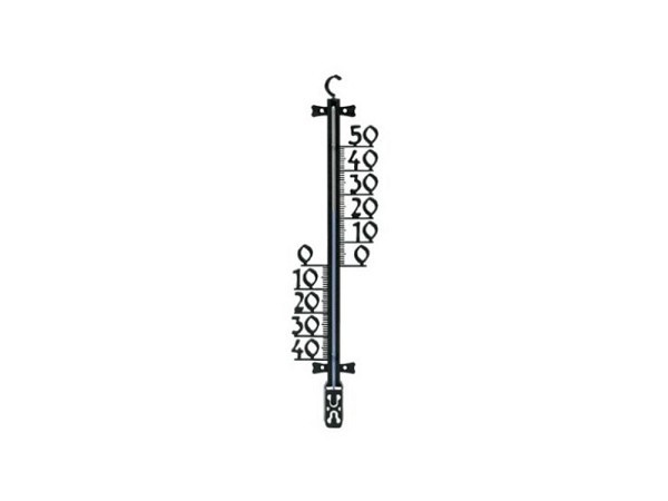 Dr.Friedrichs muurthermometer zwart 26cm