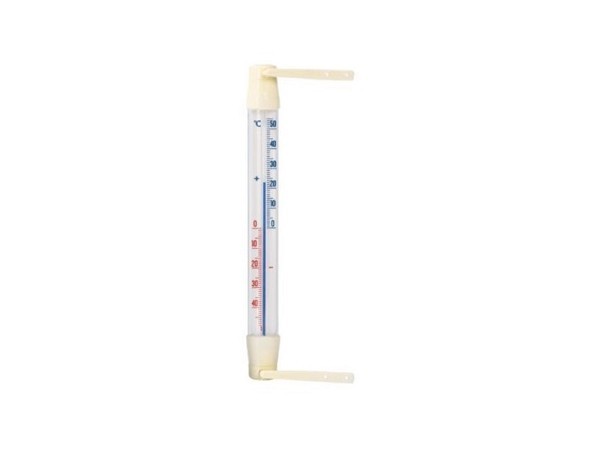 Dr.Friedrichs raamthermometer plastic wit 20cm