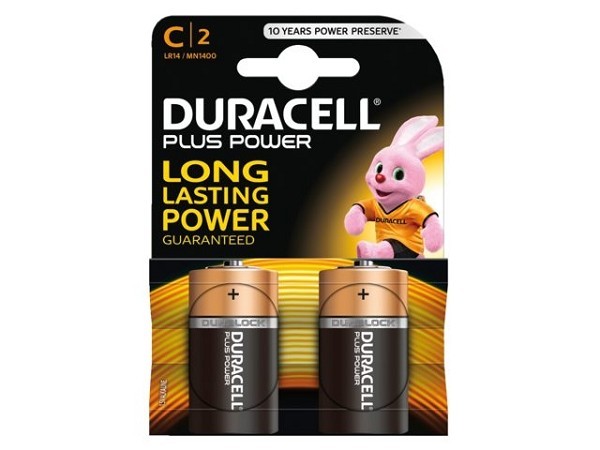 Duracell Plus batterijen R14 C  Doos a 10 blister a 2 stuks