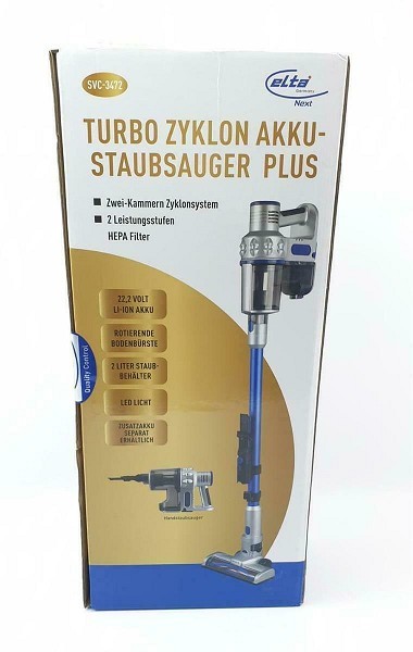 Elta Cycloon Accu Turbo Steelstofzuiger 150W Zakloos