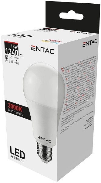 Entac LED lamp E27 15W 3000K WW 1340lm