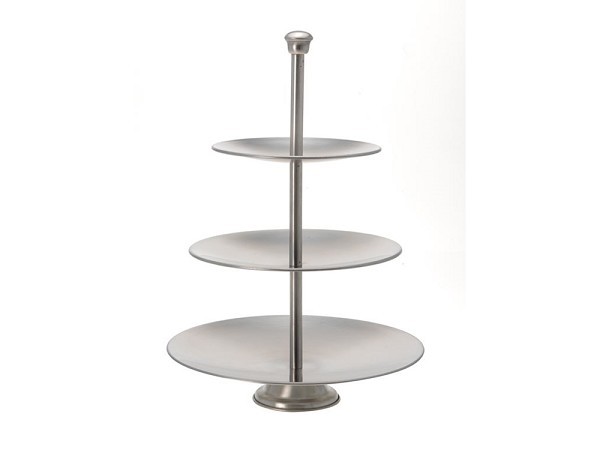 Etagere 3-laags rvs 36.5cm
Diameter borden is 25cm, 20.5cm en 16cm