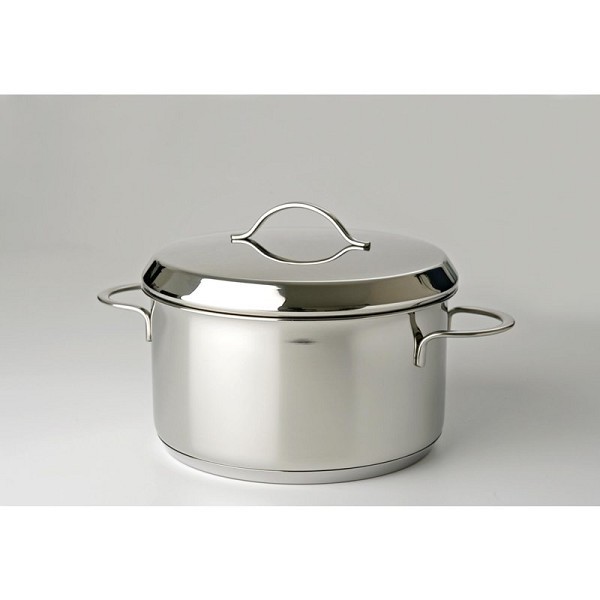 Eurocuisine kookpan 12 cm RVS met stalen hand greep 1.2liter