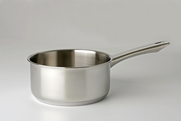 Eurocuisine steelpan 14cm RVS met stalen grepen 1liter