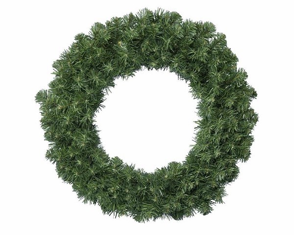 Everlands Imperial pine Krans diameter 50cm voor binnen en buiten gebruik Aantal tips:200 PVC Zachte naalden