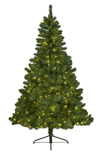 Everlands Kunstkerstboom Imperial Pine 120cm hoog VERLICHT met 110 geintegreerde warmwitte LED lampjes