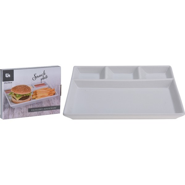 Excellent Houseware Gourment bord porselein 24,5x19xcm