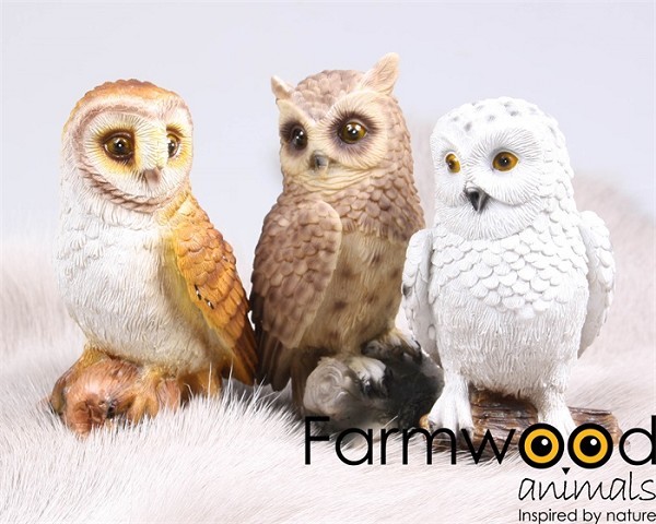 Farmwood Animals Tuinbeeld Uil 13cm