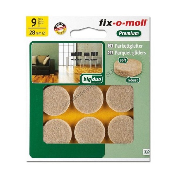 Fix-o-moll parketgl rond 35mm beige