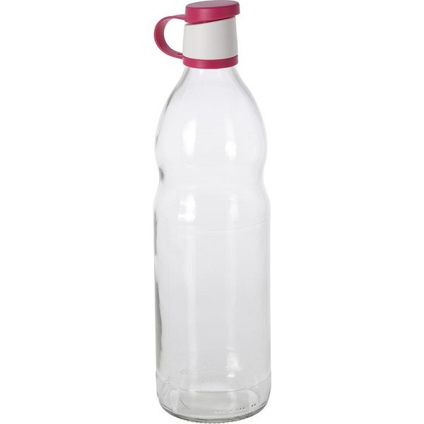 Fles glas 1L Ø8cm afsluitbaar