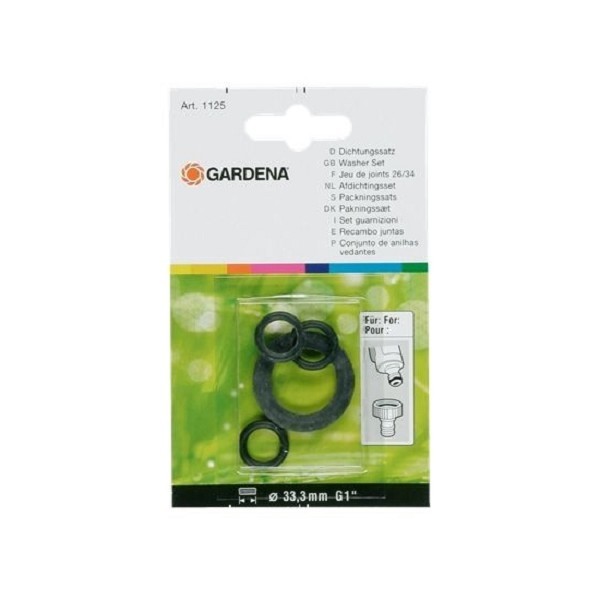 Gardena set rubberringen 1"